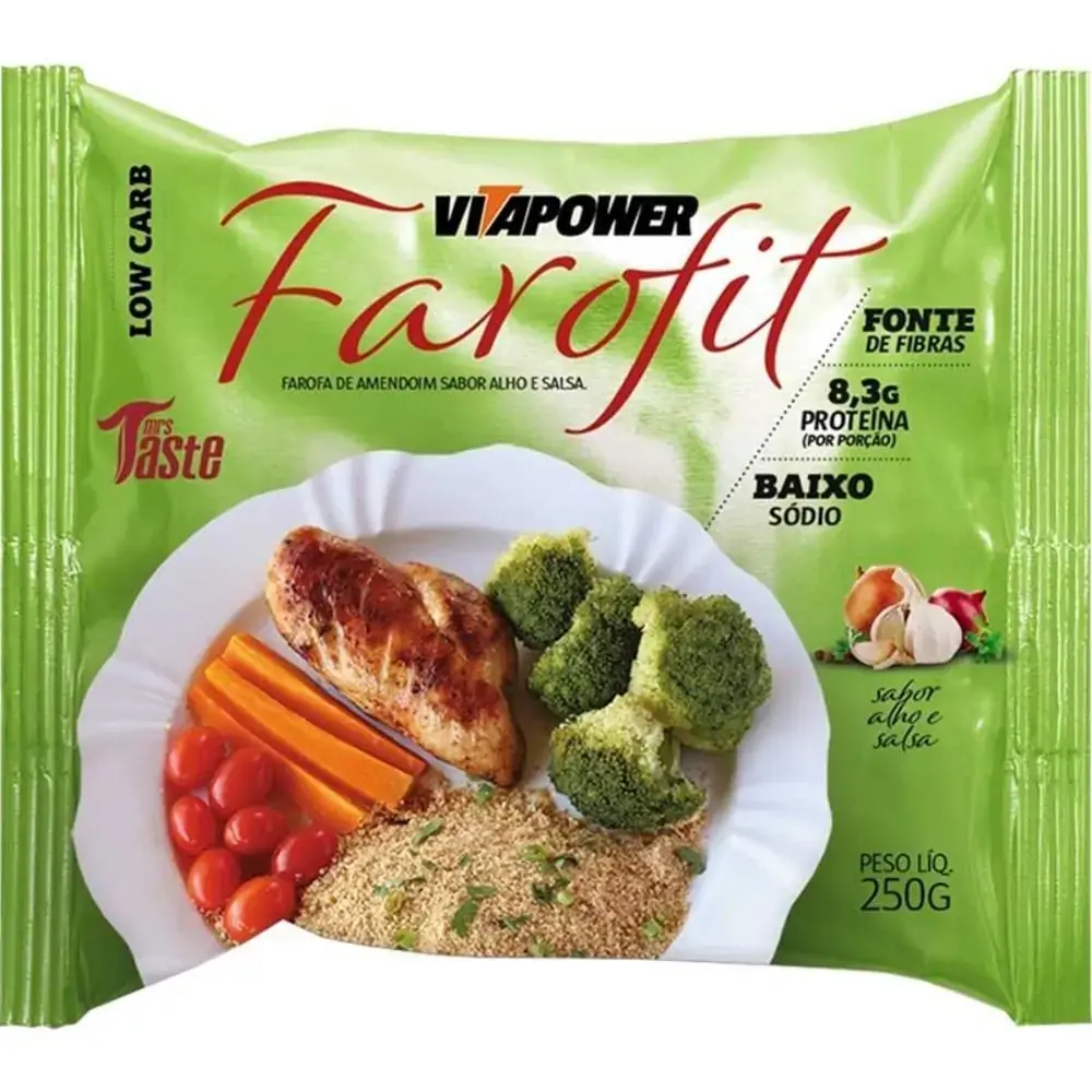Farofa De Amendoim Vitapower Farofit 250g Carne
