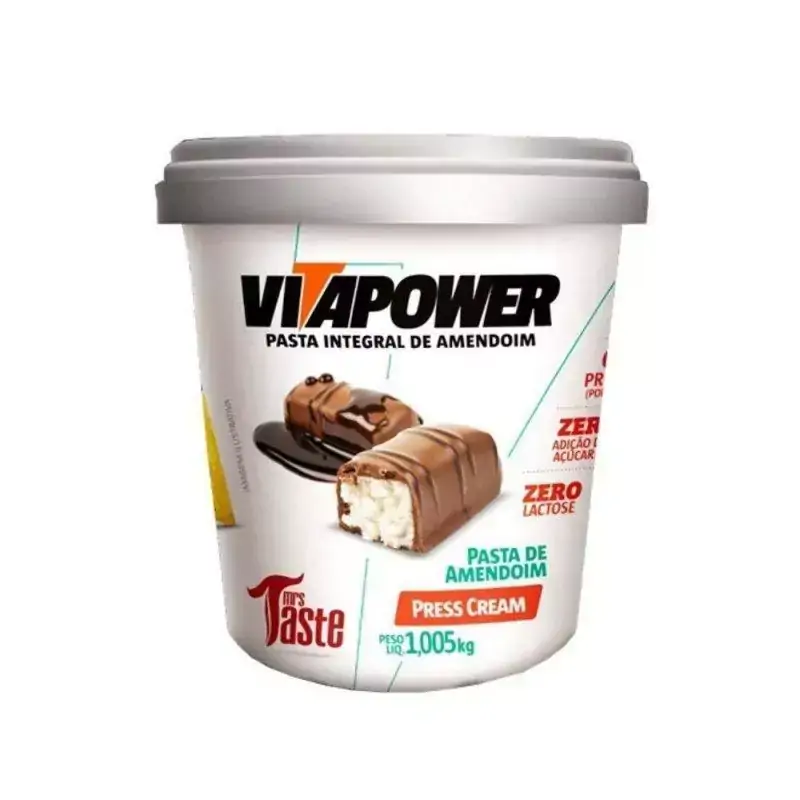 Pasta de Amendoim Press Cream Vitapower 1,005 Kg