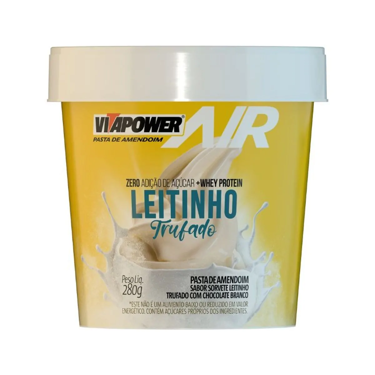 Pasta De Amendoim Leitinho Trufado C/choco Branco 280g Vitapower