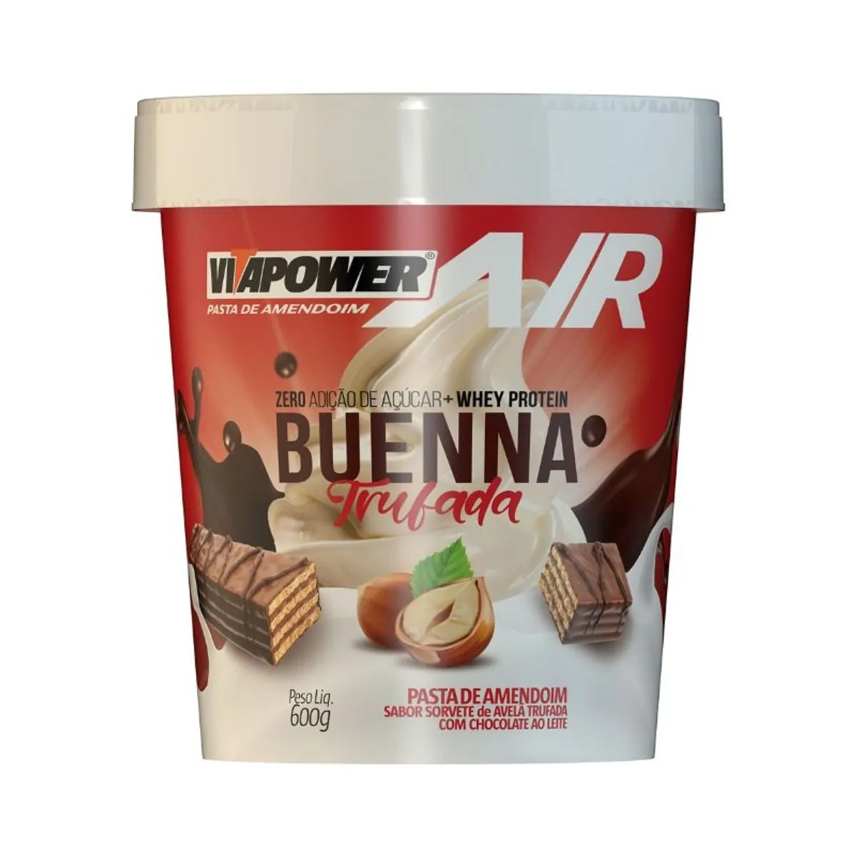 Pasta De Amendoim 600g Buenna Trufada Vitapower Air
