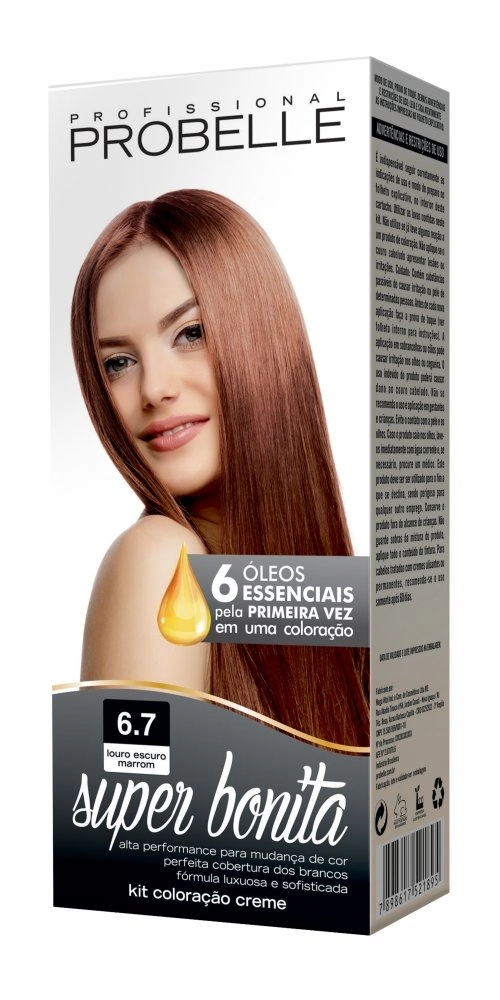 Tint Probelle Super Bonita 6.7 Louro Escuro Marrom