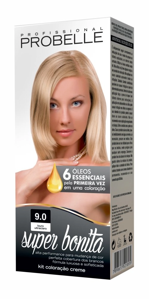 Coloracao Probelle Cr 050g 09.0 Louro Ultra Cla