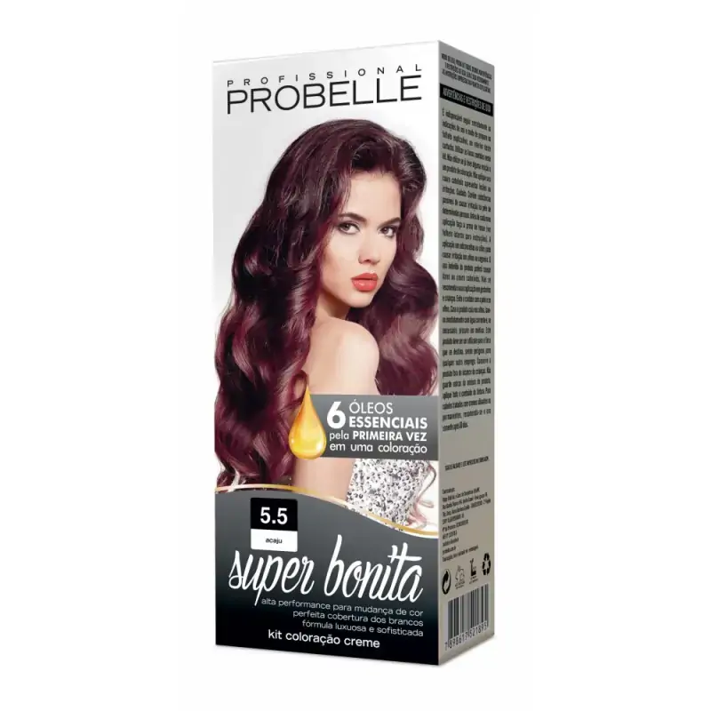 Coloracao Kit Permanente Probelle Coloracao Super Bonita 5.5 50g