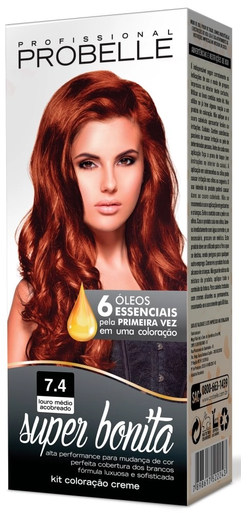 Coloracao Probelle Cr 050g 07.4 Louro Med Acob