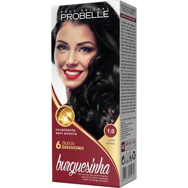 Tintura Probelle Burguesinha 50ml Preto Intenso 1.0