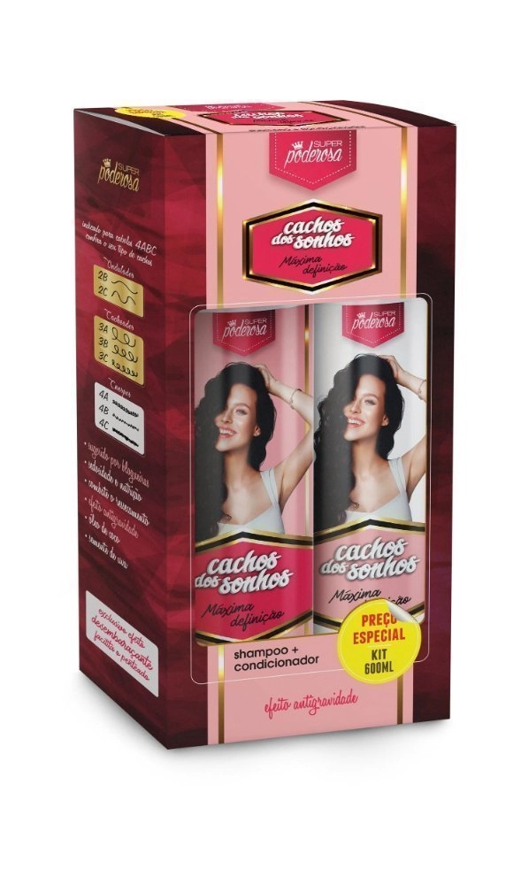 Kit Probelle Super P. Sh Cond 600ml Cachos Dos Sonhos