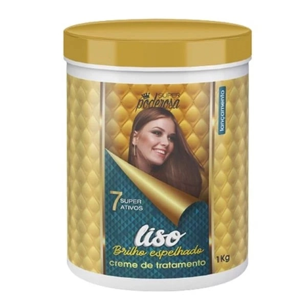 Creme/mascara Tratamento Super Poderosa Liso Brilho Espelhado 1kg