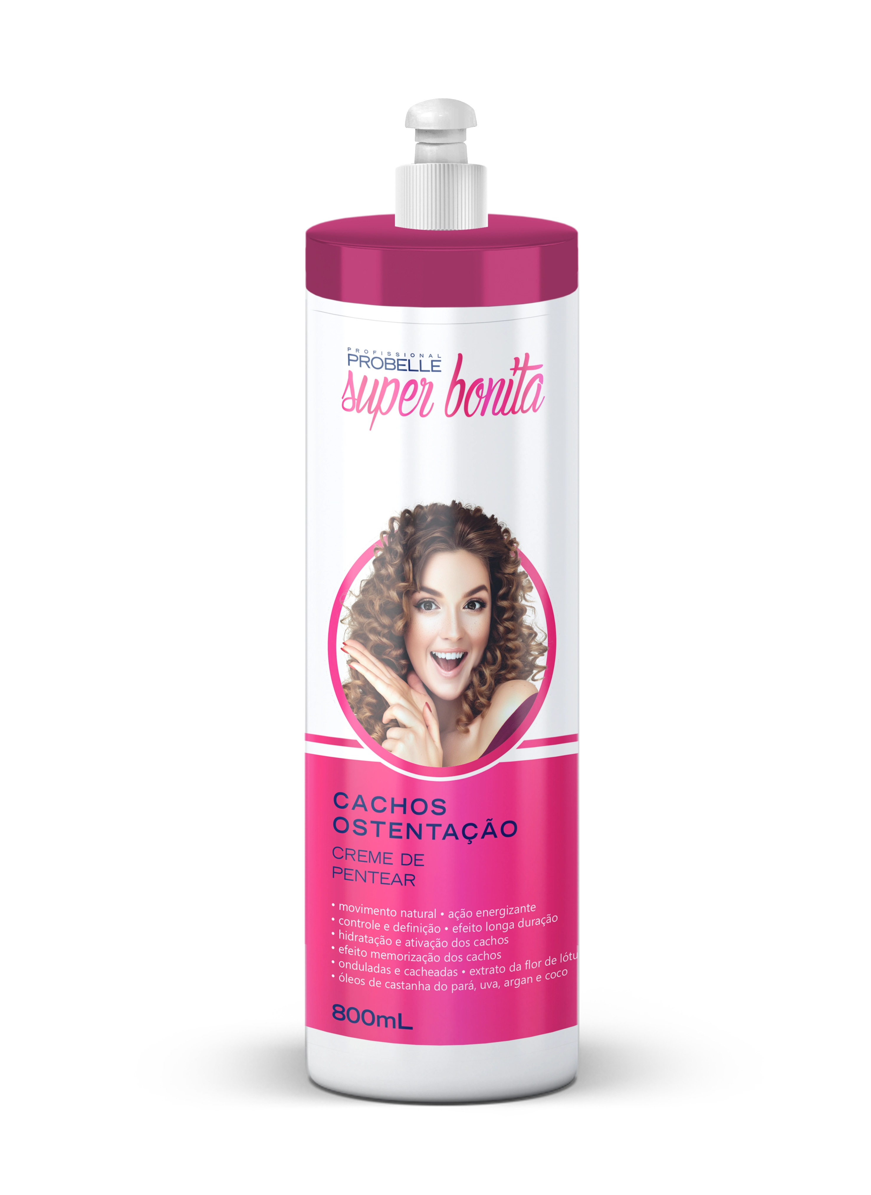 Creme P/ Pentear 800ml Cachos Ostentação Probelle