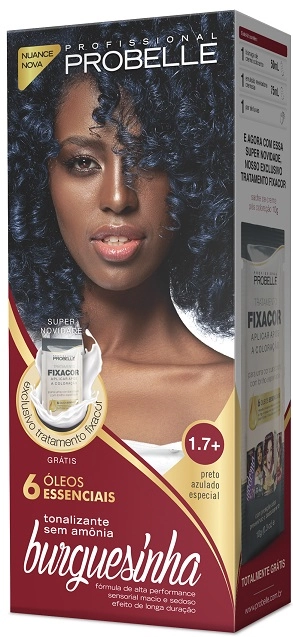 Tonalizante Probelle Burguesinha 1.7 Preto Azulado Especial