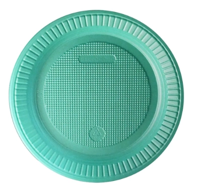 Prato Verde Perolado 18cm C 10uni Forfest