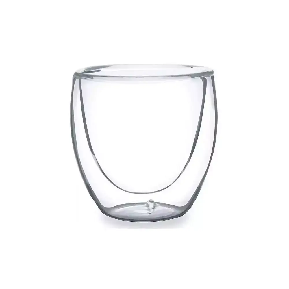 Conjunto de 2 copos para cafezinho, de parede dupla 80 ml