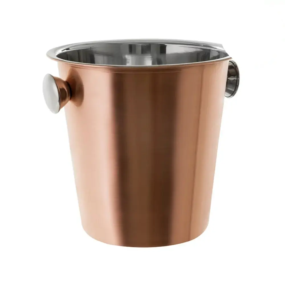 Balde De Gelo Inox Bronze 14cm Mimo