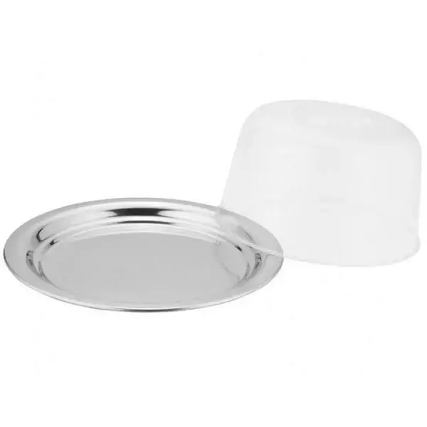 Porta Queijo em INOX com Tampa Acrilica AN863 Mimo STYLE 6287