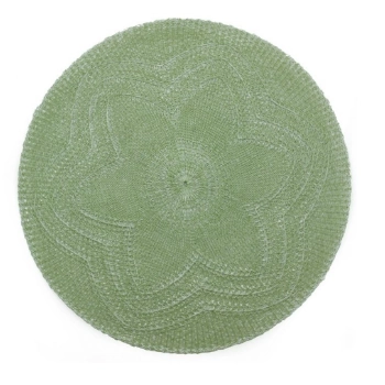 Jogo Americano Red Croche Flor Verde 38cm Mimo