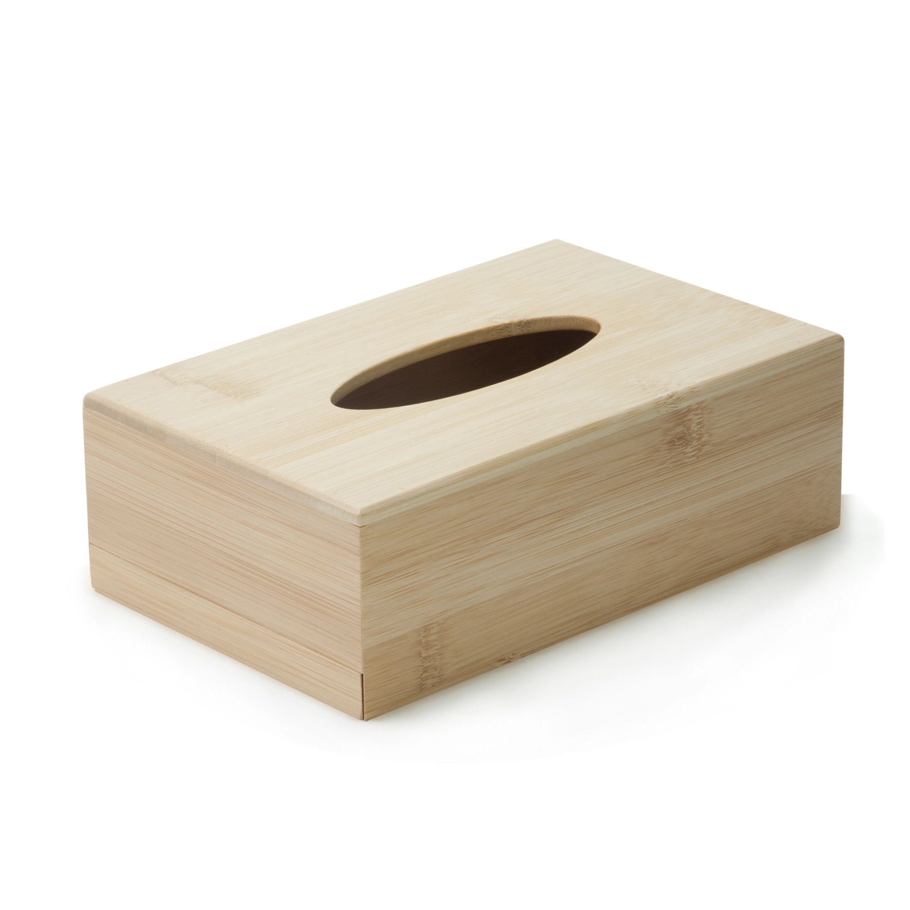 Caixa Porta Lenço De Papel Ou Interfolhas Em Bambu 12,2x19cm