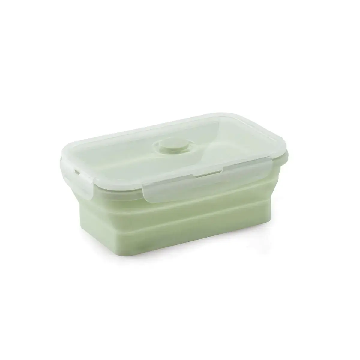 Marmita porta alimentos silicone retrátil 450ml verde Mimo Style