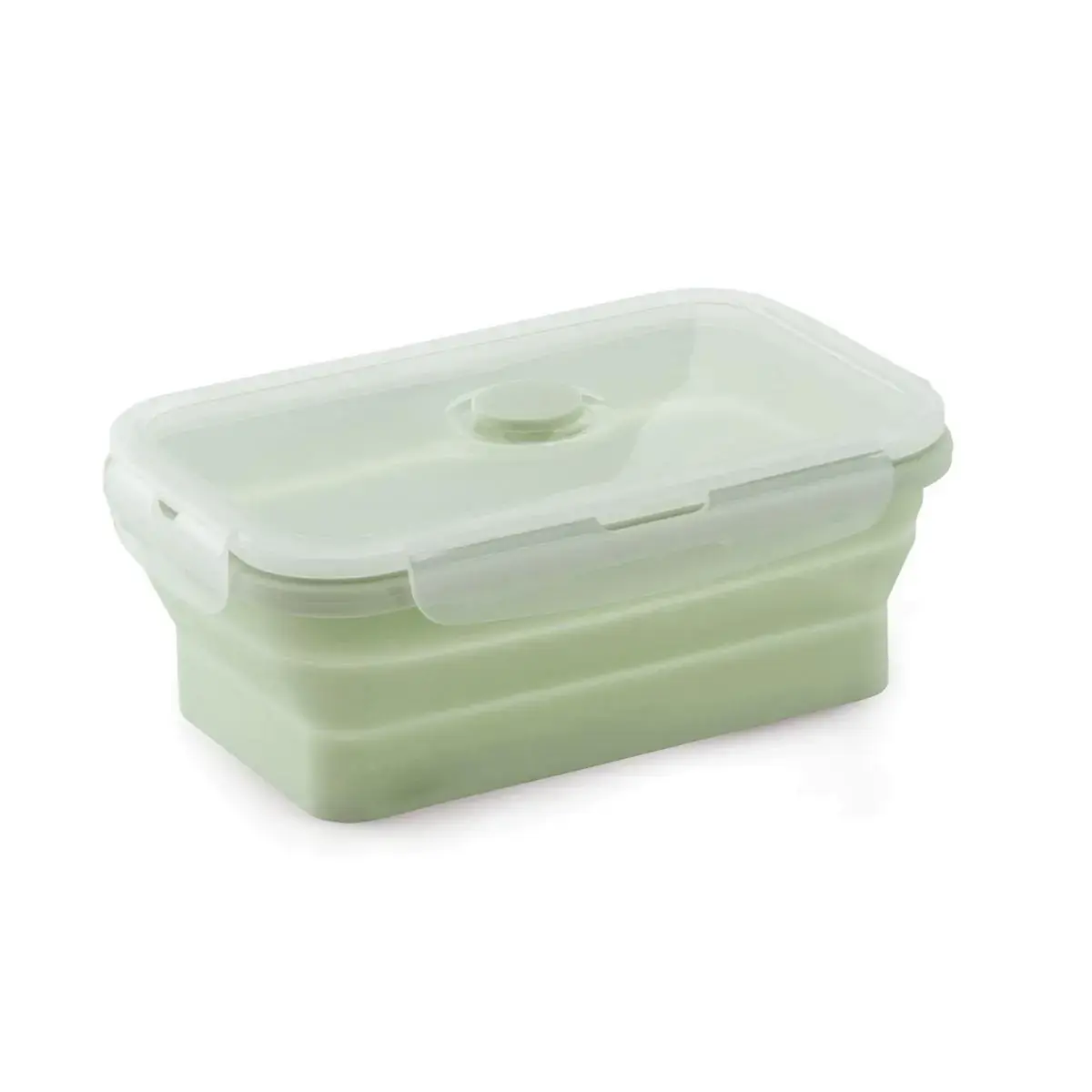Marmita porta alimentos silicone retrátil 700ml verde Mimo Style