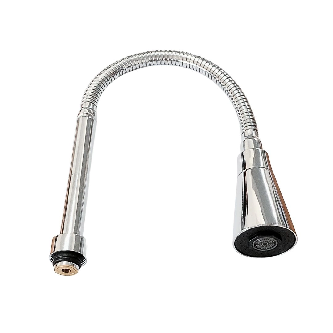 Tubo Bica 3/4" Flexível Gourmet Aço Inox Arejador Cônico Para Torneira