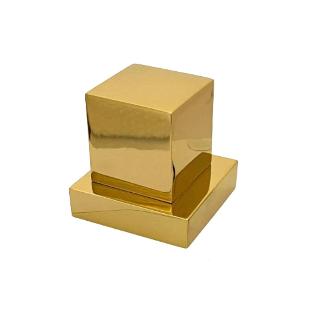 Acabamento Registro Quadrado Dourado Padrão Deca 3/4 Ou 1/2