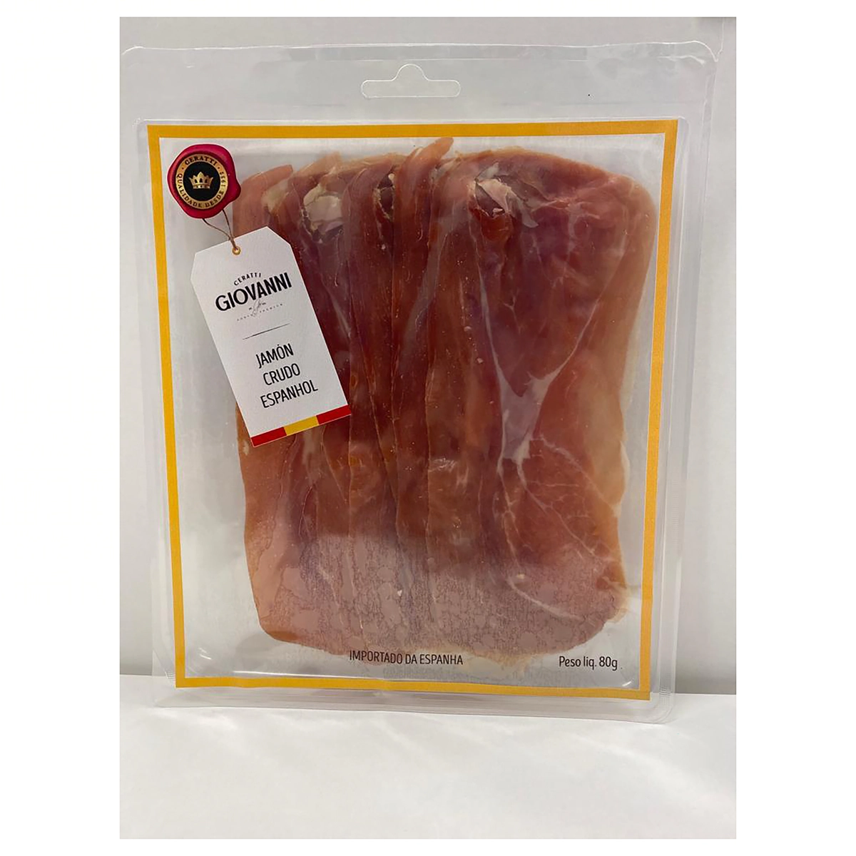 Presunto Cru Fatiado Espanhol Ceratti 80g