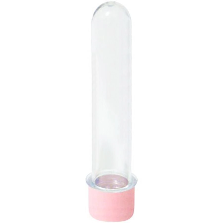 Tubetes C/tampa 13cm Rosa Bb C/10 Un Mirandinha