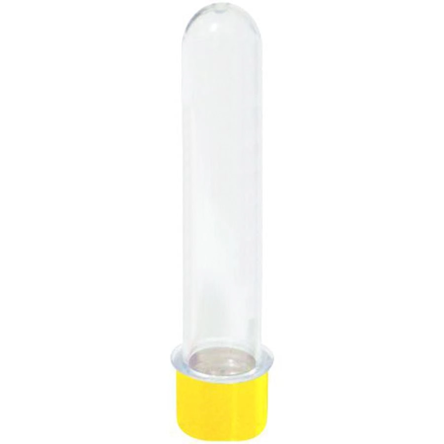Tubetes C/tampa 13cm Amarelo C/10 Un Mirandinha