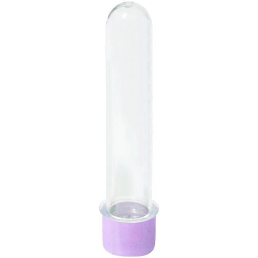 Tubetes C/tampa 13cm Lilas C/10 Un Mirandinha