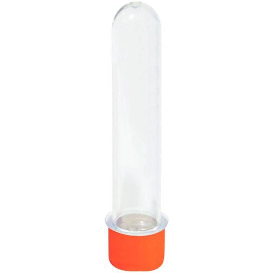 Tubetes C/tampa 13cm Laranja C/10 Un Mirandinha