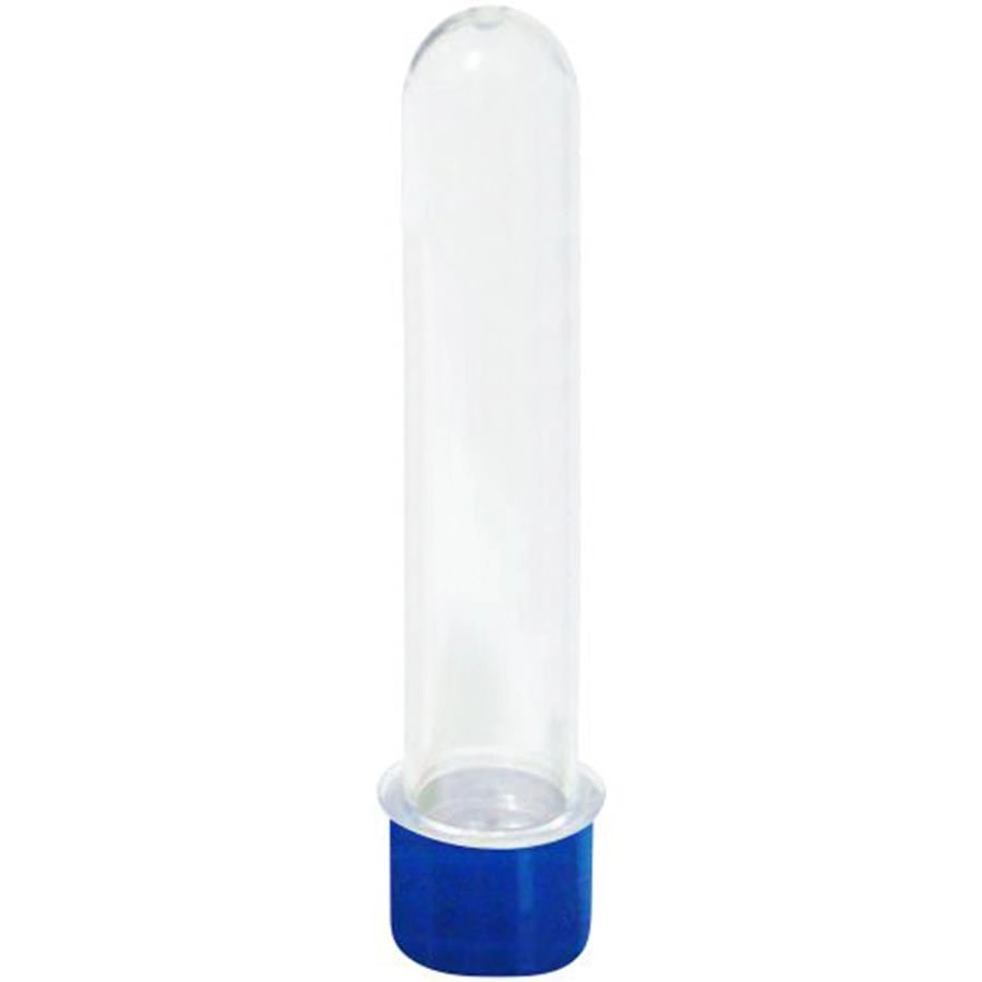 Tubetes C/tampa 13cm Azul Esc C/10 Un Mirandinha