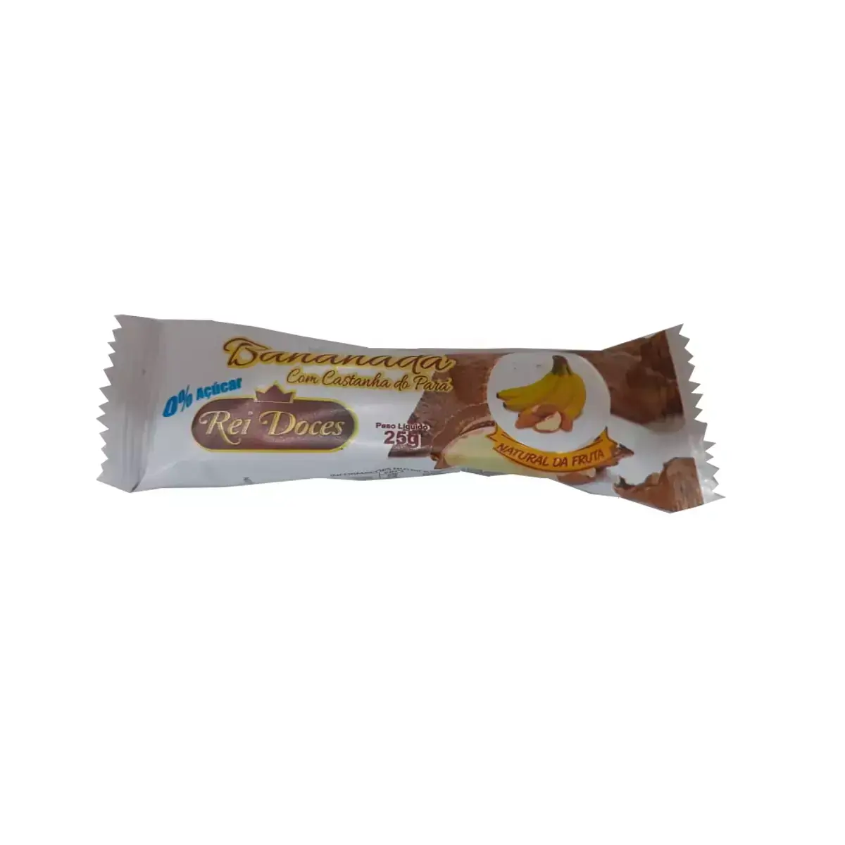 Bananada Cremosa Com Castanha Do Pará Zero Açúcar Pacote 25g