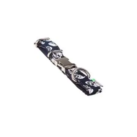 Coleira Caveira Com Fecho Em Metal