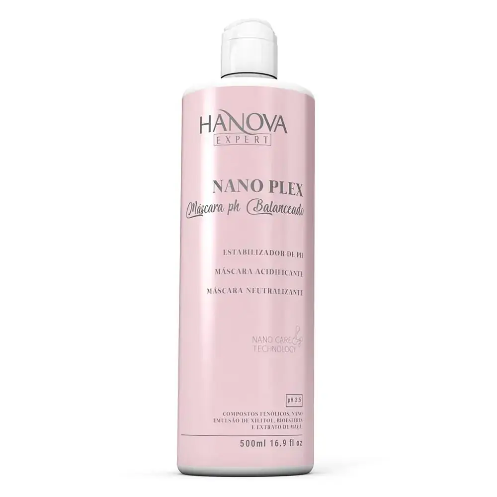 Máscara Ph Balanceado Nano Plex - Hanova - 500ml - Máscara PH Balanceado Nano Plex - Hanova - 500ml