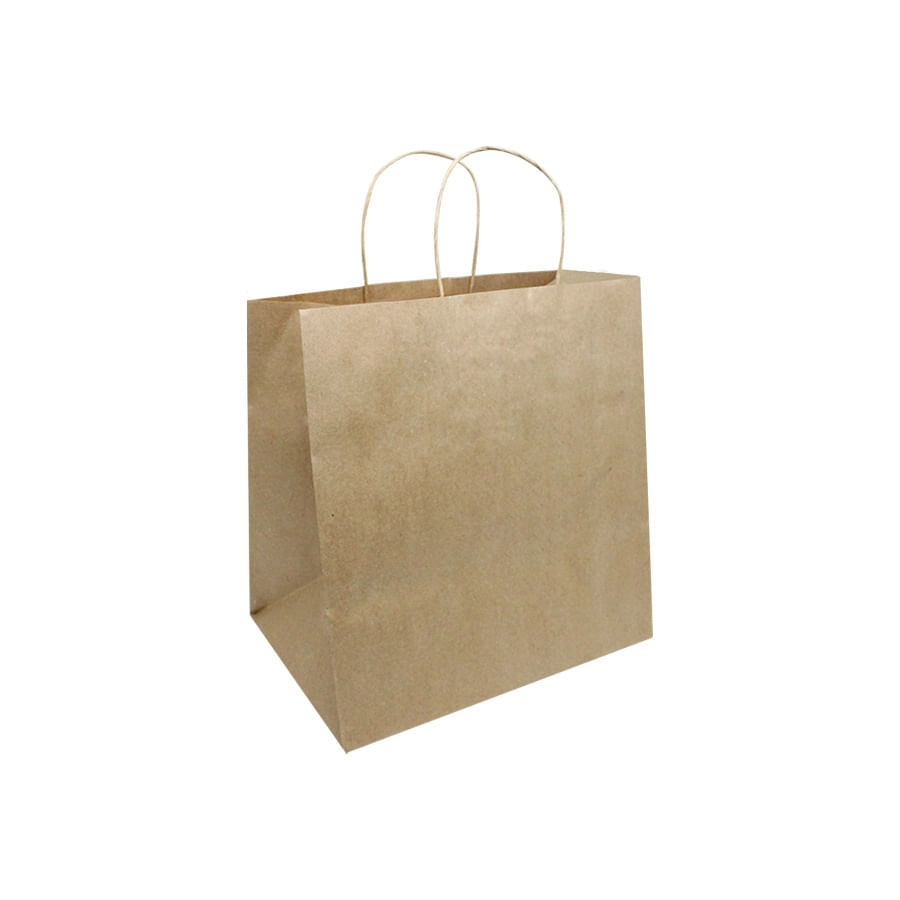 Sacola Kraft 14x08x16cm Natural C/10 Unidades