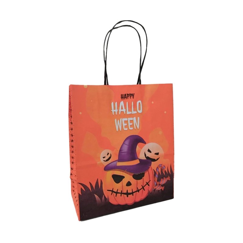 Sacola Kraft Halloween Happy 17,5x8,5x21,5cm Ref9964 Lc Embalagens