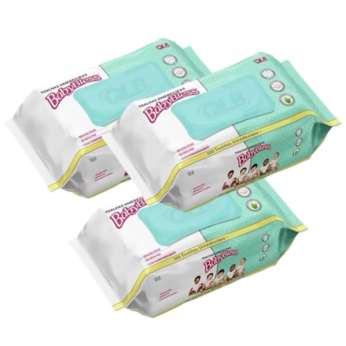 Pack de Lenços Umedecidos Baby Bless 300 un