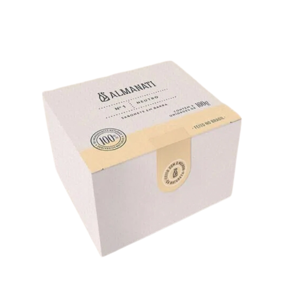 Sabonete Em Barra Neutro Cx 3 Unids 100g, Almanati