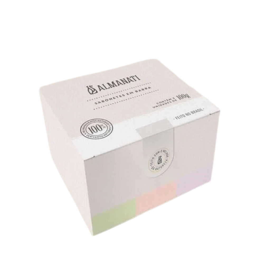 Sabonete Em Barra Fragrancias Capim Limão/ Cedro, Eucalipto, Manjericão/ Lavanda Cx 3 Unids 100g, Al