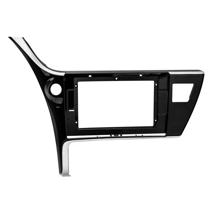 Moldura de Som 2 Din 9 Pol. Black Piano com Prata - EXPEX EPX10TO003