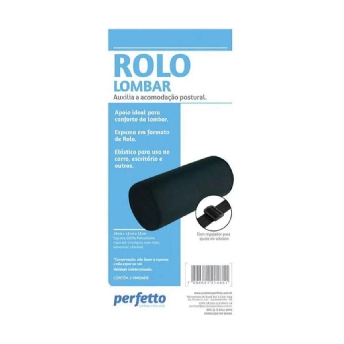 Apoio Postural Rolo Lombar Perfetto Rolo