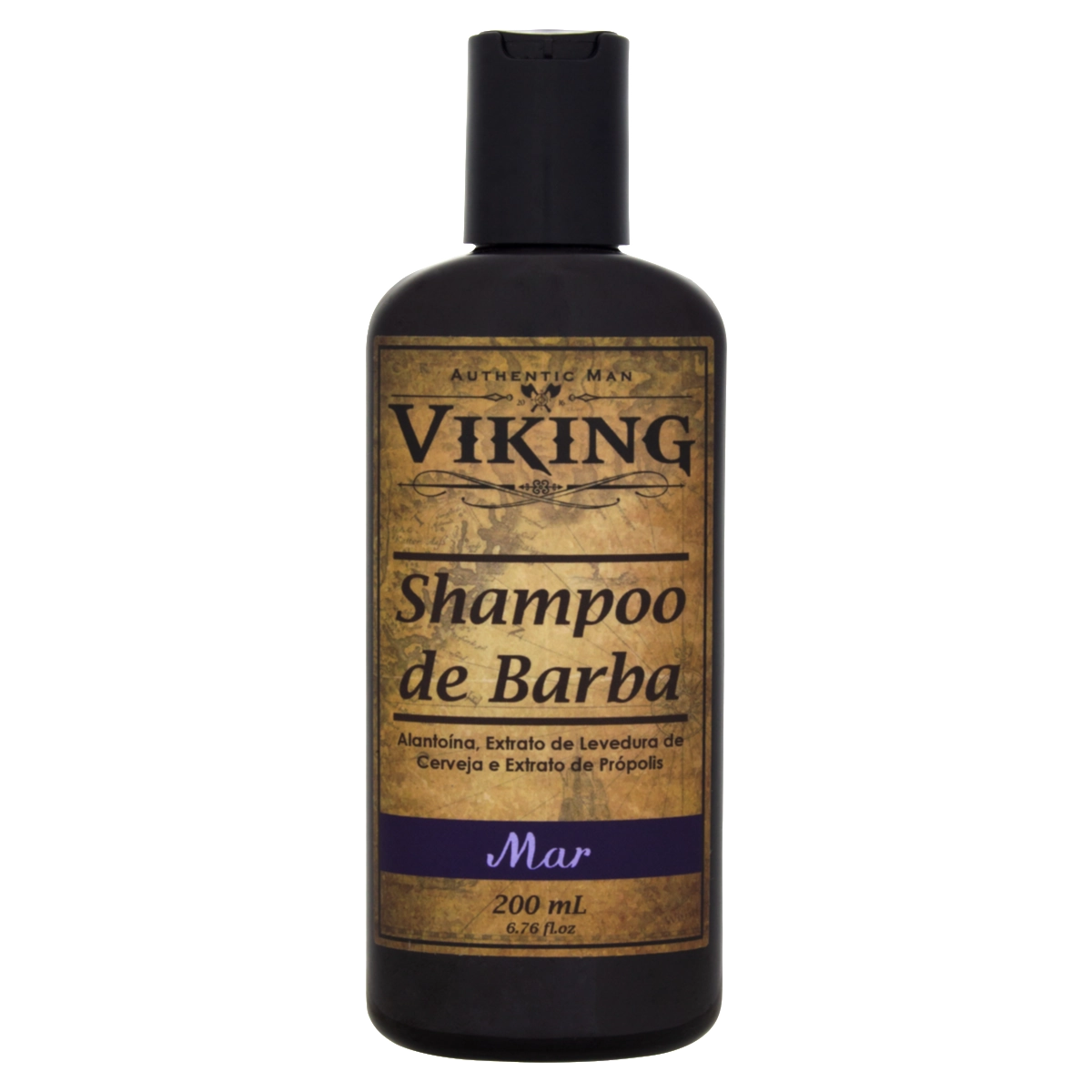 Shampoo Para Barba Linha Mar 200ml Limpa e Hidrata - Viking