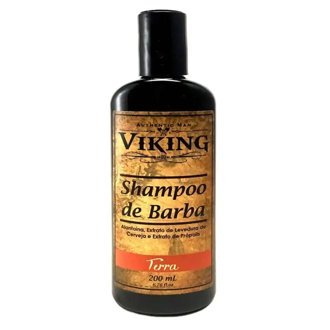 Shampoo Para Barba Linha Terra 200ml Barber Shop - Viking