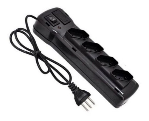 Filtro Linha Fiolux 4 Tomadas Bivolt Preto Blister