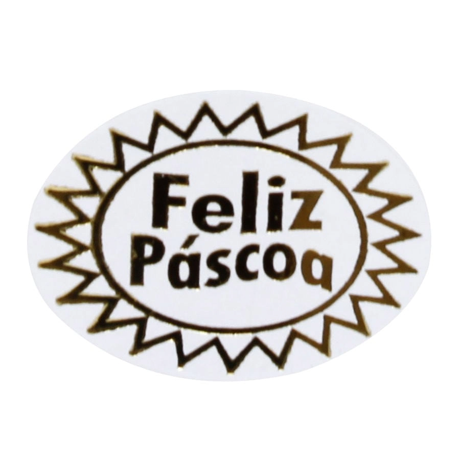 Etiq Feliz Pascoa 511 C/100 Magia Etiquetas