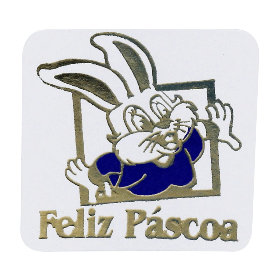 Etiq Feliz Pascoa 535 C/100 Magia Etiquetas