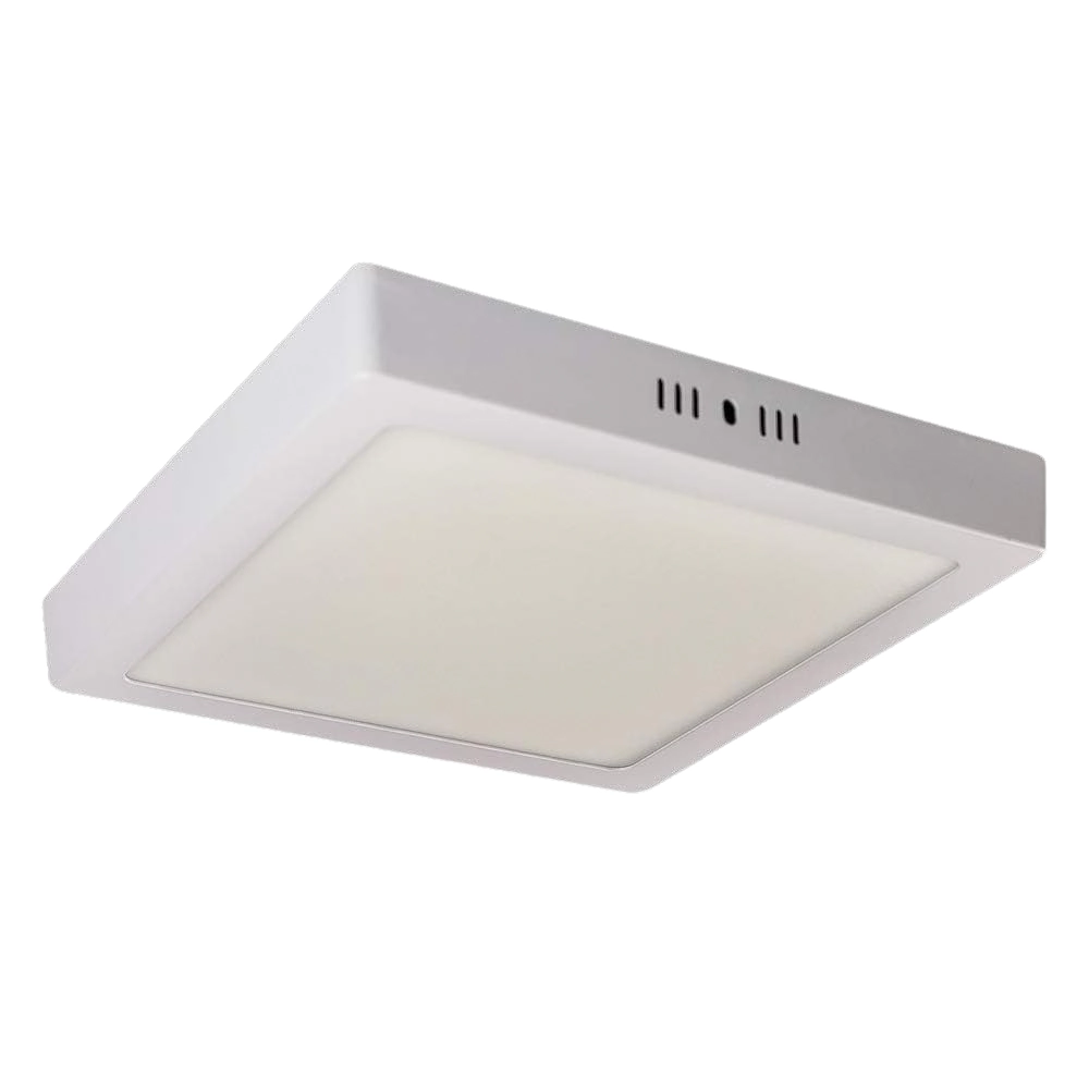 Painel Plafon De Sobrepor Quadrado Branco 21cm Led 18w 4000k Bivolt