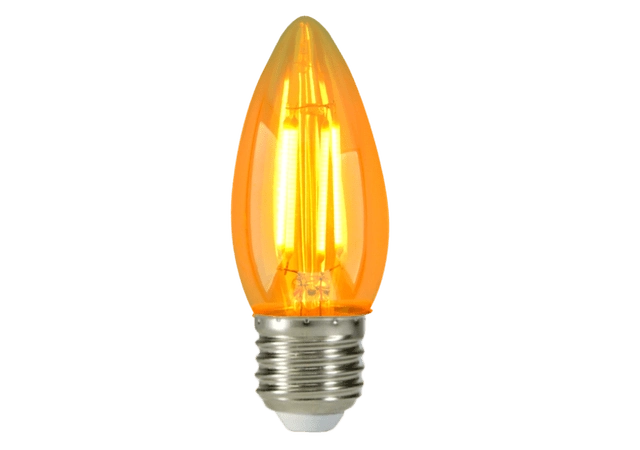 Lâmpada Filamento Led Vela Balão 4w 2200k Bivolt E27 Embu Led