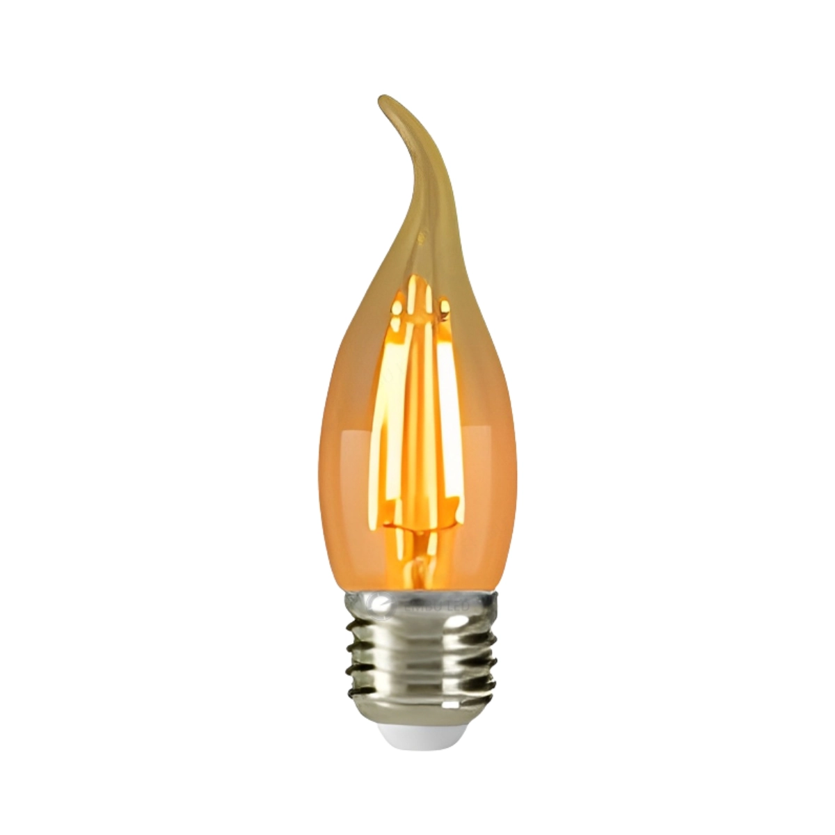 Lâmpada Filamento Led Vela Chama 4w 2200k Bivolt E27 Embu Led