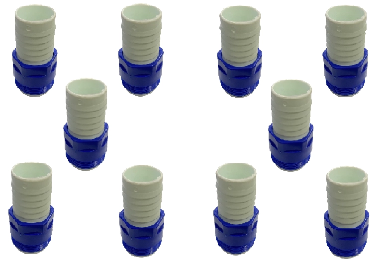 Kit 10un Acessório Limpeza Piscina Adaptador De Rosca Plástico