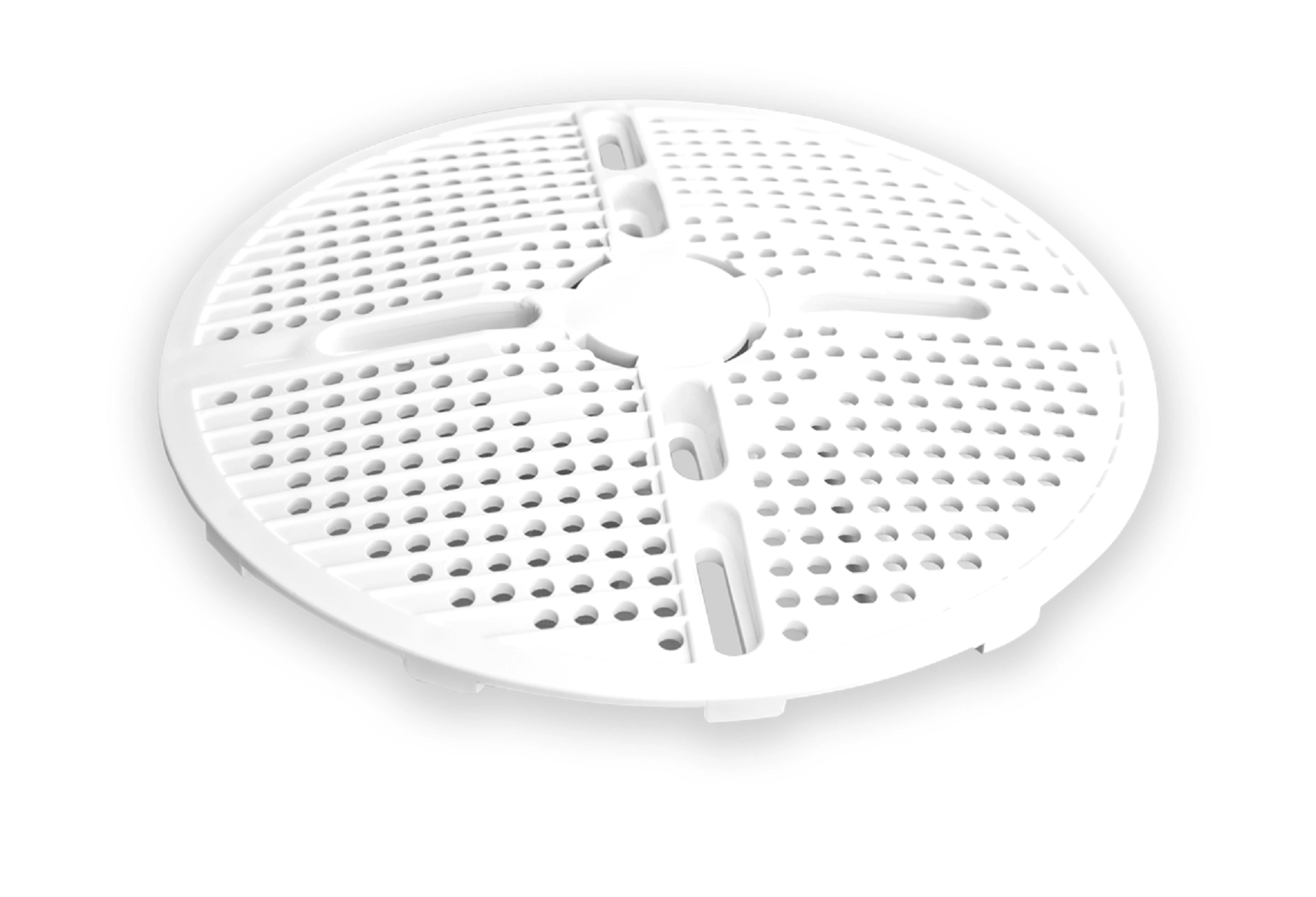 Tampa Dreno De Fundo Vinil Brustec Branco