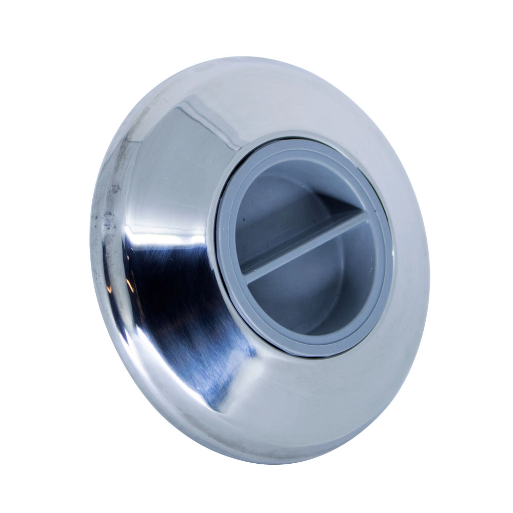 Dispositivo De Aspiração P/ Piscina Alvenaria Brustec Em Abs C/ Frente Inox 316l 50mm